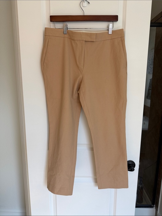 Ann Taylor Pants - Ann Taylor Tan Cropped Stretch Ankle Pants